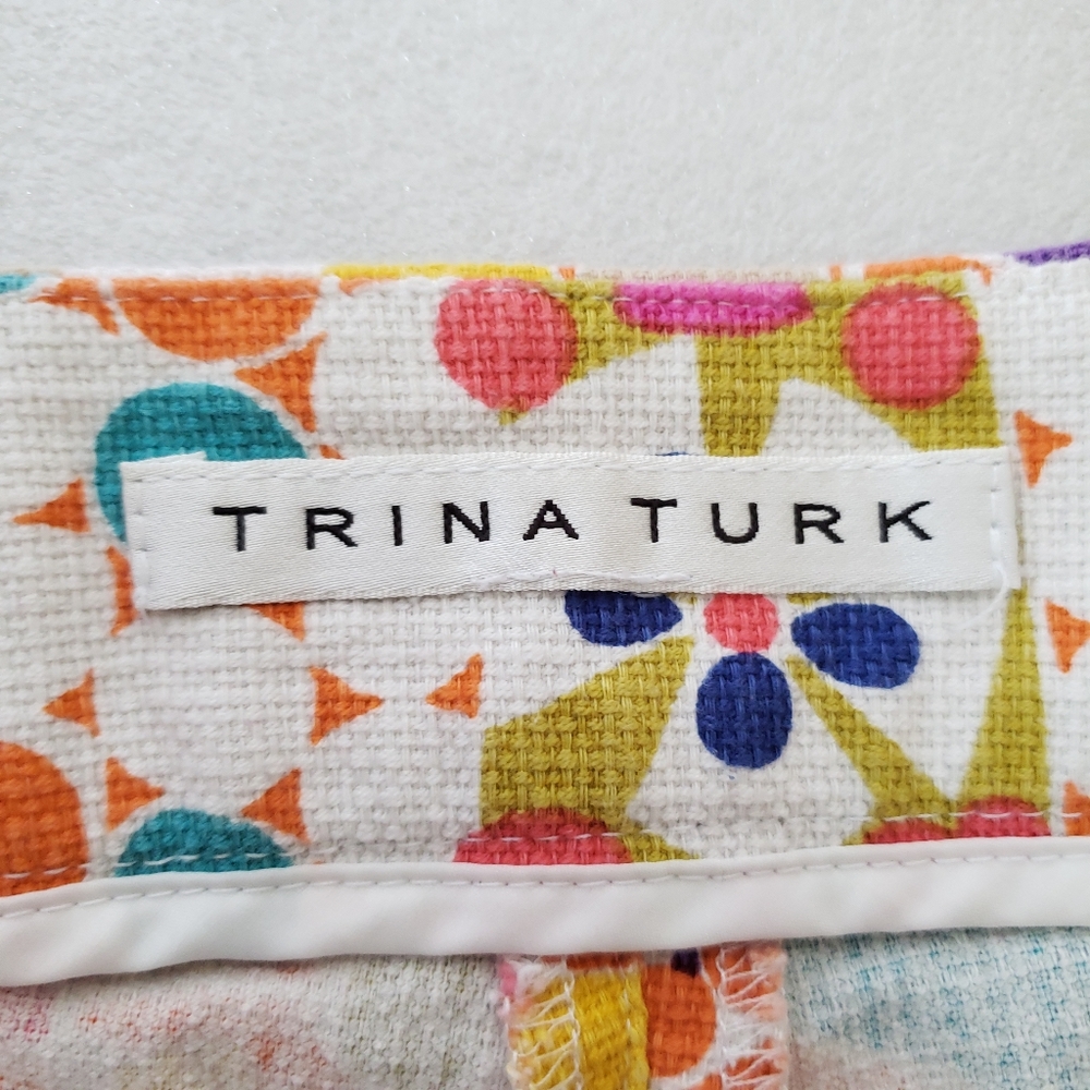 Trina Turk Corbin Patterned Multi Colored Floral … - image 2